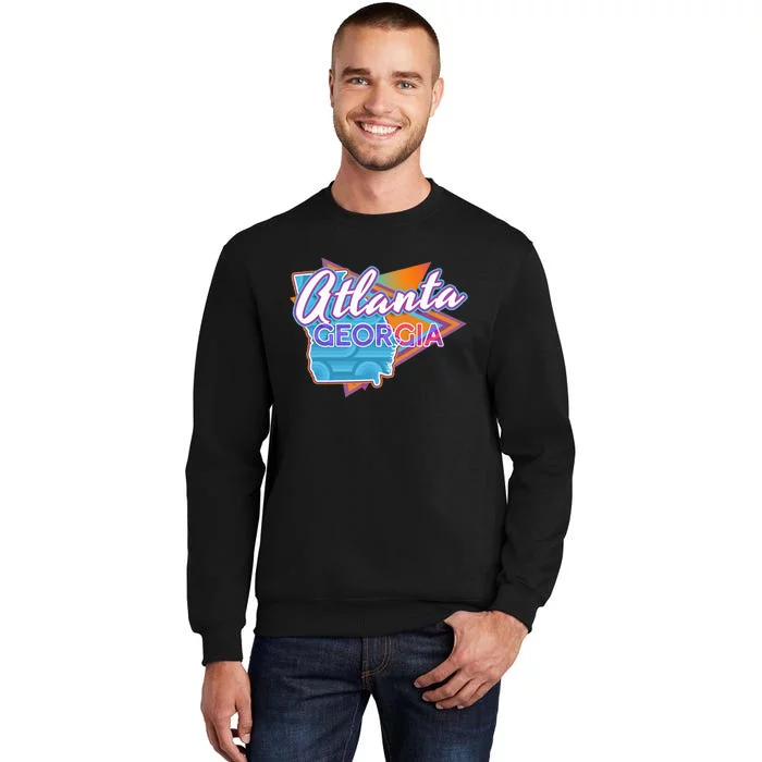 Atlanta Georgia Vintage Retro Throwback Tall Sweatshirt