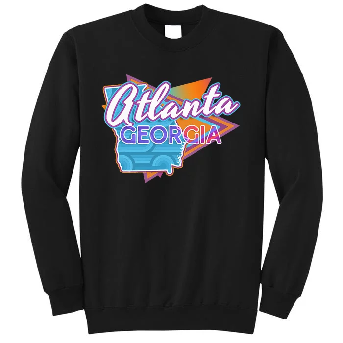 Atlanta Georgia Vintage Retro Throwback Tall Sweatshirt