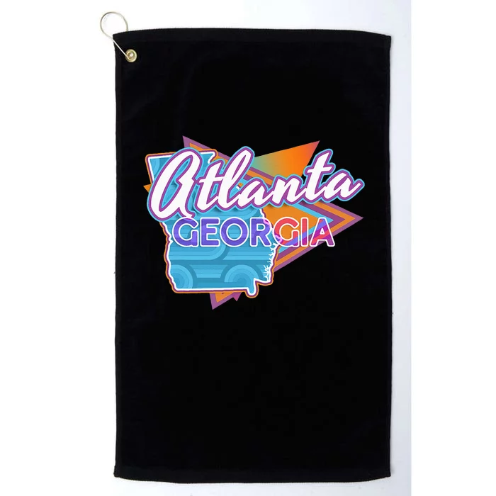 Atlanta Georgia Vintage Retro Throwback Platinum Collection Golf Towel