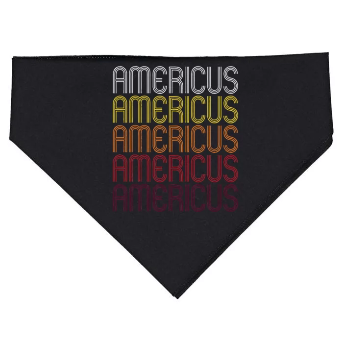 Americus Ga Vintage Style Georgia USA-Made Doggie Bandana