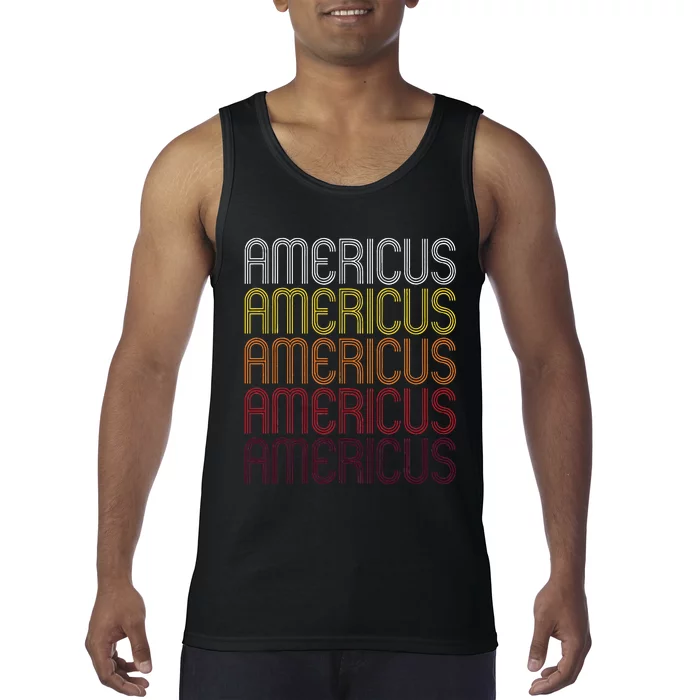 Americus Ga Vintage Style Georgia Tank Top