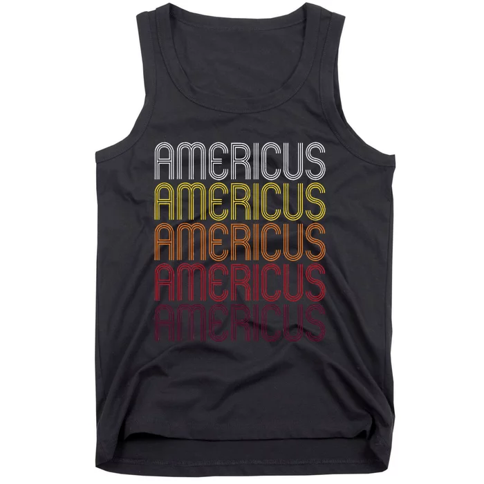 Americus Ga Vintage Style Georgia Tank Top