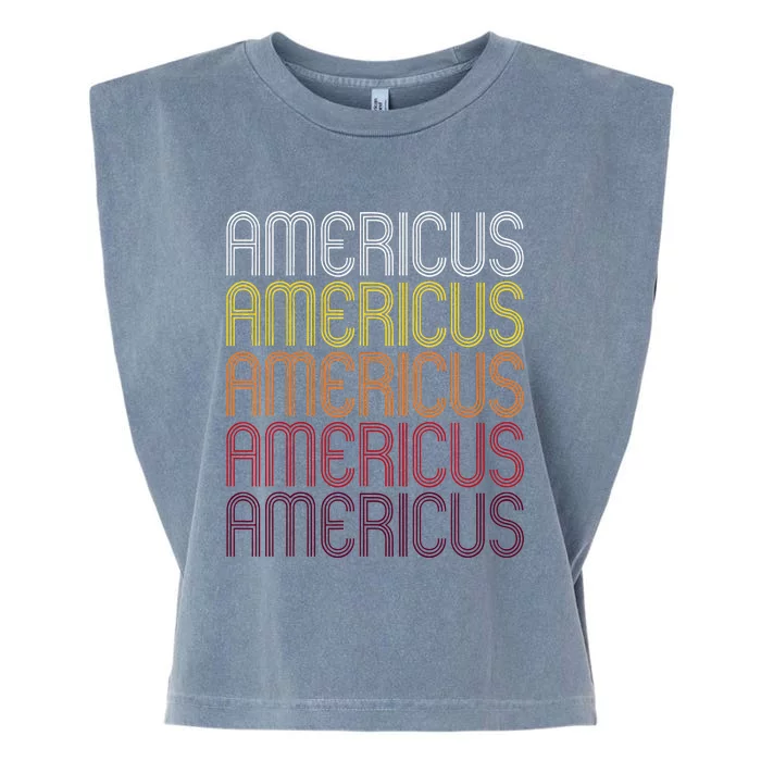 Americus Ga Vintage Style Georgia Garment-Dyed Women's Muscle Tee