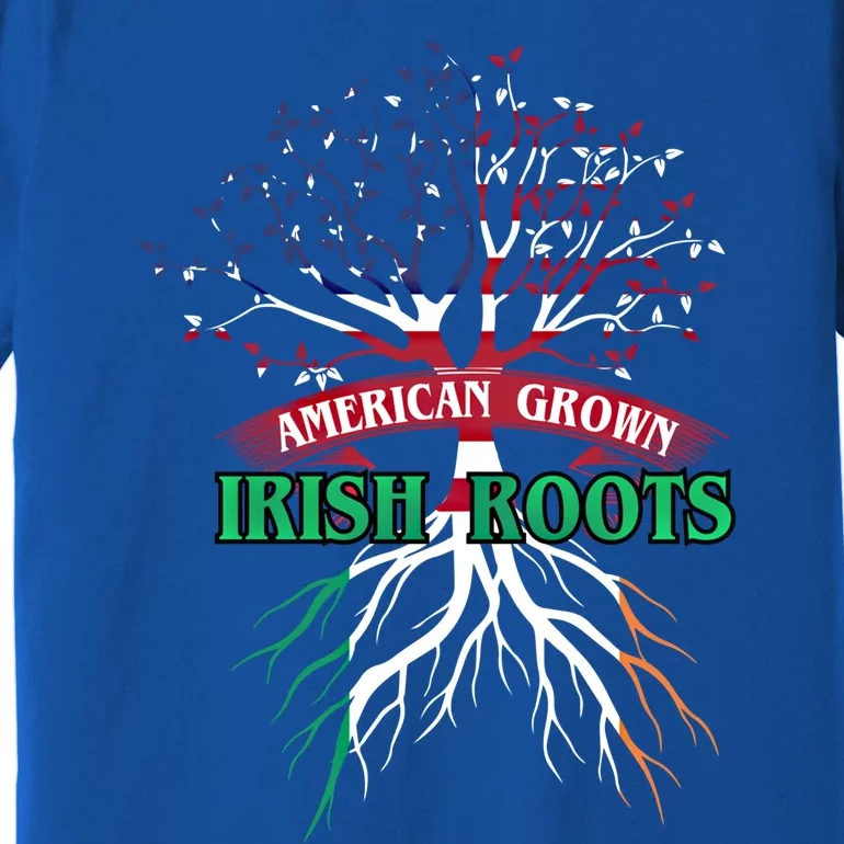 American Grown With Irish Roots Great Gift Ireland Gift Premium T-Shirt