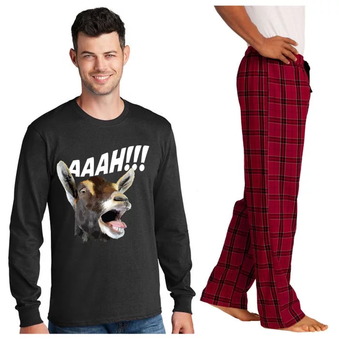 Aaah Goat Whisperer Rancher Farm Animal Farmer Halloween Long Sleeve Pajama Set