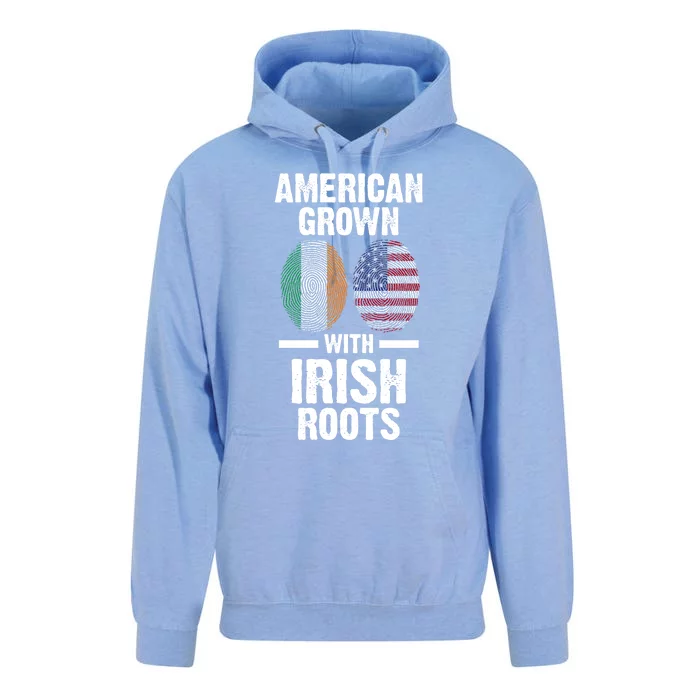 American Grown With Irish Roots Ireland Gift Unisex Surf Hoodie