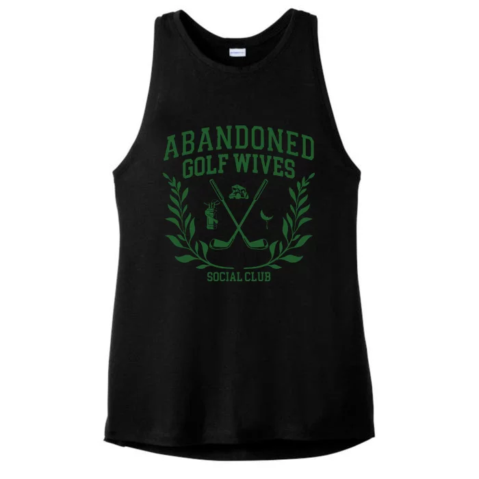 Abandoned Golf Wives Social Club Retro Golf Gift For Women Ladies Tri-Blend Wicking Tank