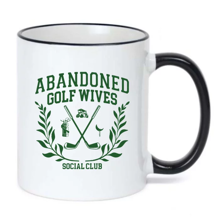 Abandoned Golf Wives Social Club Retro Golf Gift For Women Black Color Changing Mug