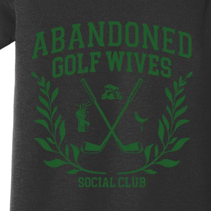 Abandoned Golf Wives Social Club Retro Golf Gift For Women Baby Bodysuit