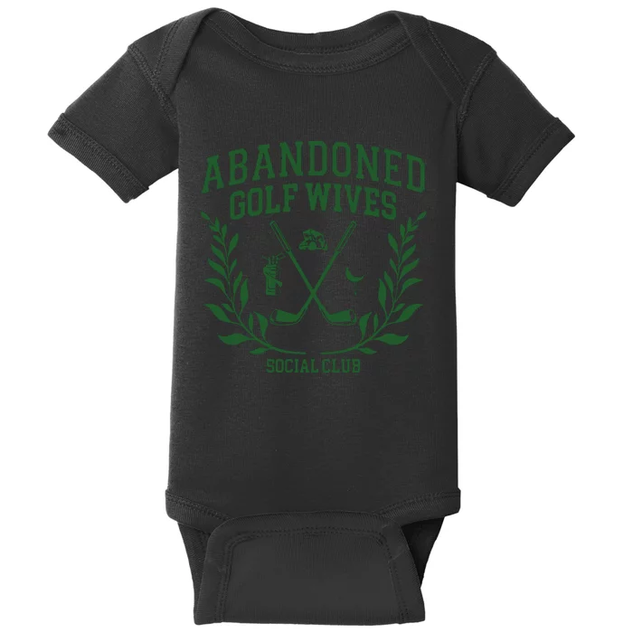 Abandoned Golf Wives Social Club Retro Golf Gift For Women Baby Bodysuit