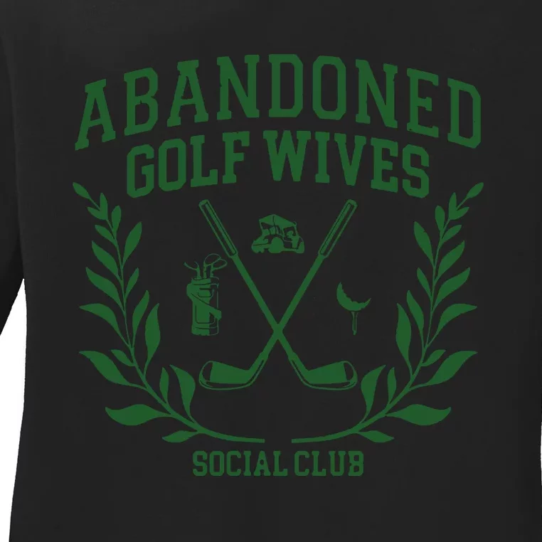 Abandoned Golf Wives Social Club Retro Golf Gift For Women Ladies Long Sleeve Shirt