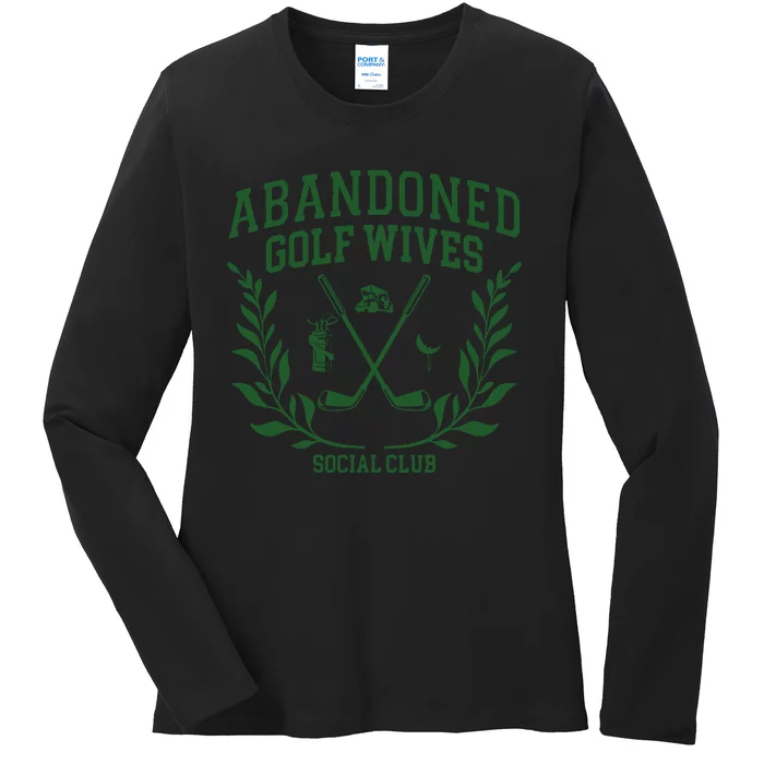 Abandoned Golf Wives Social Club Retro Golf Gift For Women Ladies Long Sleeve Shirt