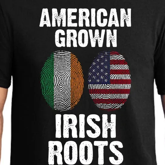 American Grown With Irish Roots Ireland Gift Pajama Set