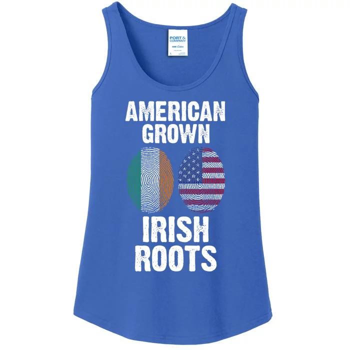 American Grown With Irish Roots Ireland Gift Ladies Essential Tank