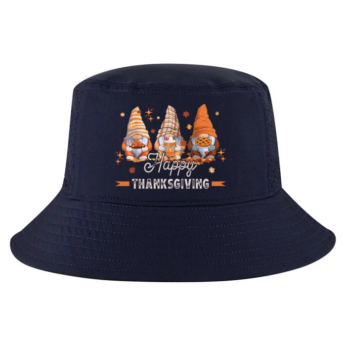 Autumn Gnomes With Harvest Happy Thanksgiving Cool Comfort Performance Bucket Hat