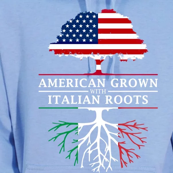 American Grown With Italian Roots Funny Gift Italy Cute Gift Unisex Surf Hoodie