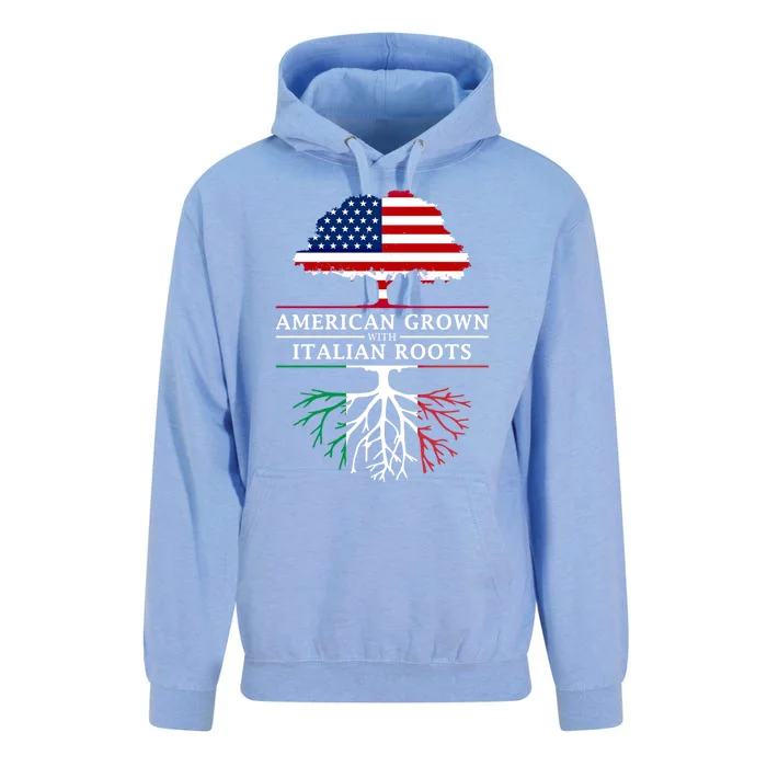 American Grown With Italian Roots Funny Gift Italy Cute Gift Unisex Surf Hoodie