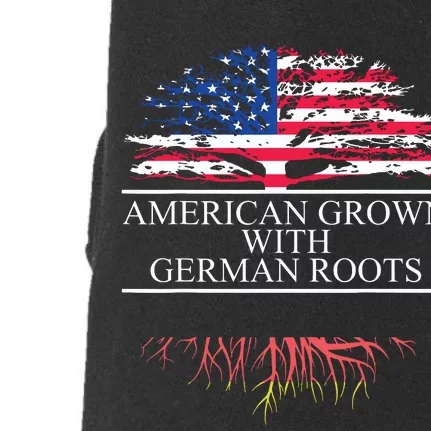 American Grown With German Roots Doggie 3-End Fleece Hoodie