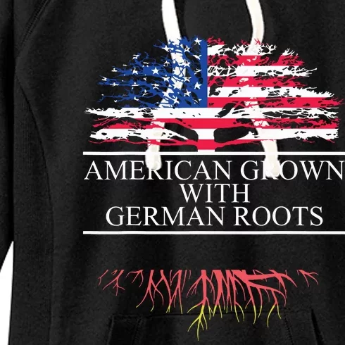 American Grown With German Roots Women's Fleece Hoodie