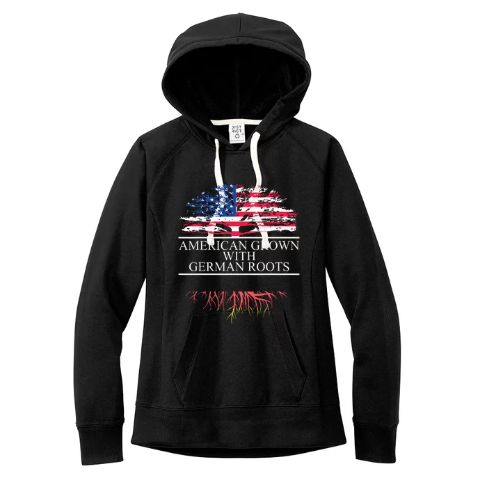 American Grown With German Roots Women's Fleece Hoodie