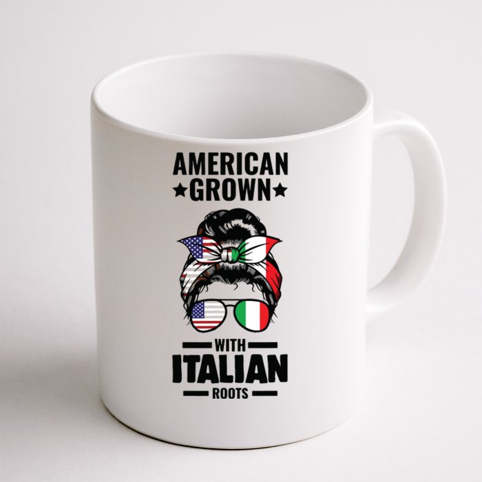 American Grown With Italian Roots Italian Front & Back Coffee Mug