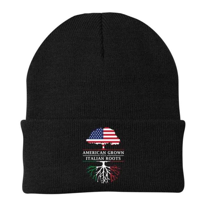 American Grown With Italian Roots Italy Knit Cap Winter Beanie