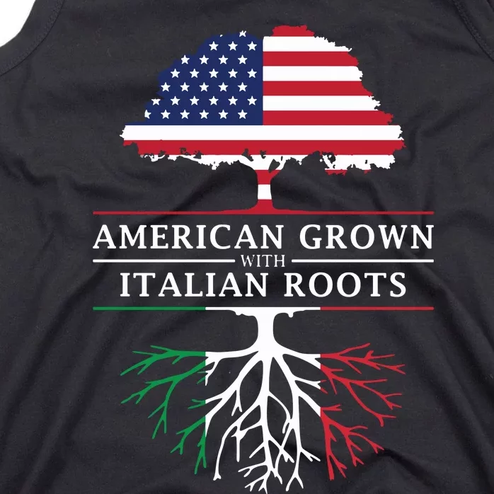 American Grown With Italian Roots Italy Tank Top