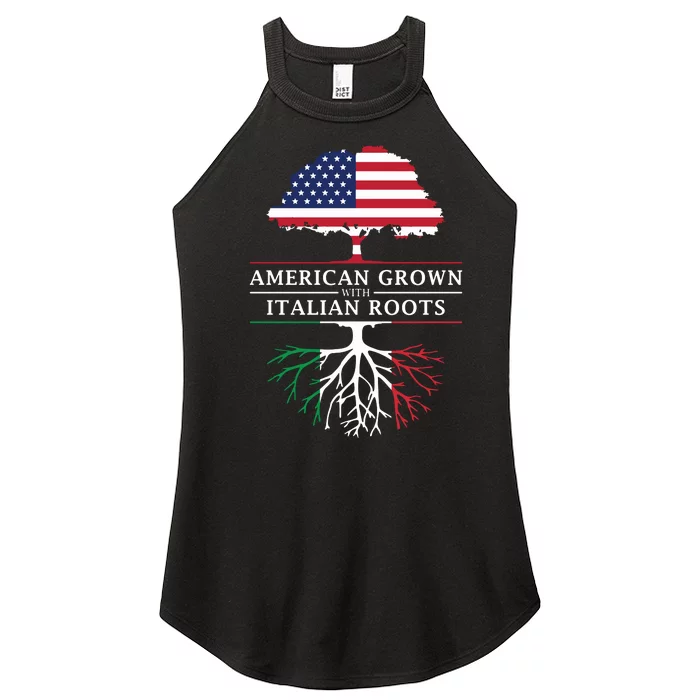 American Grown With Italian Roots Italy Women’s Perfect Tri Rocker Tank