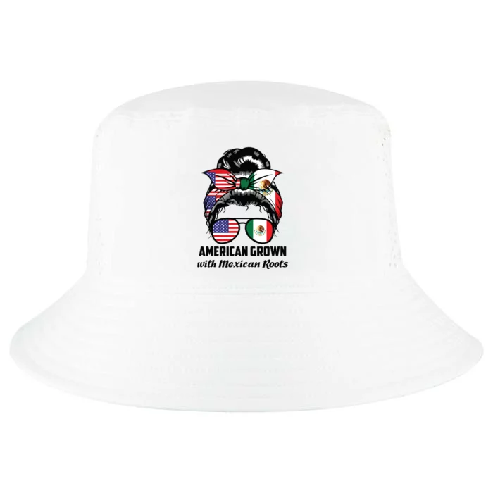 American Grown With Mexican Roots Mexican Cool Comfort Performance Bucket Hat