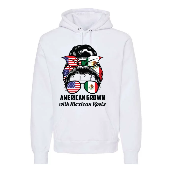 American Grown With Mexican Roots Mexican Premium Hoodie