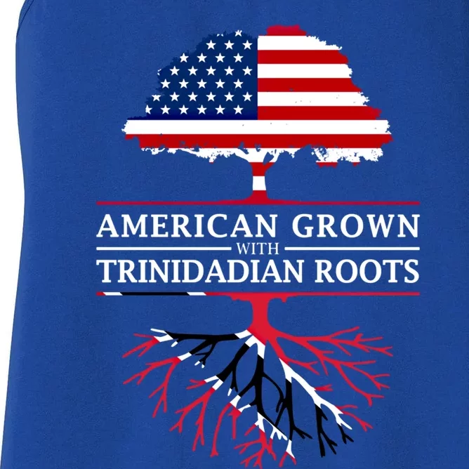 American Grown With Trinidadian Roots Gift Trinidad And Tobago Cute Gift Women's Racerback Tank