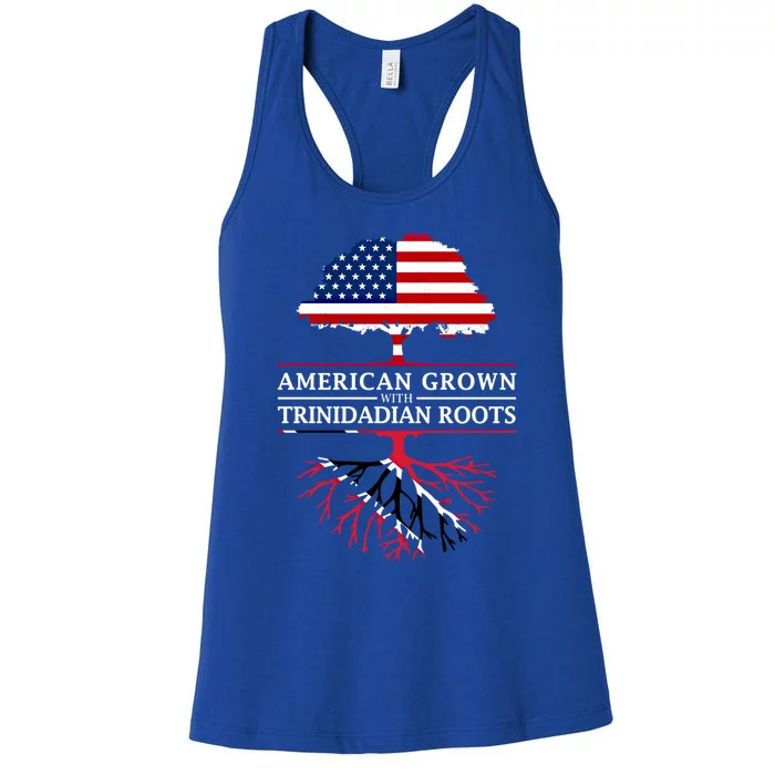 American Grown With Trinidadian Roots Gift Trinidad And Tobago Cute Gift Women's Racerback Tank