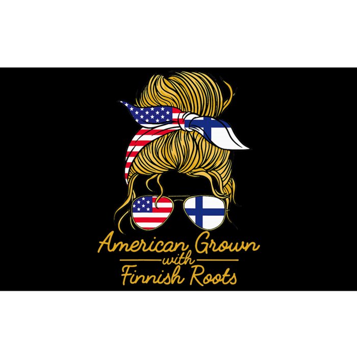 American Grown With Finnish Roots Finland And Usa Flag Bumper Sticker