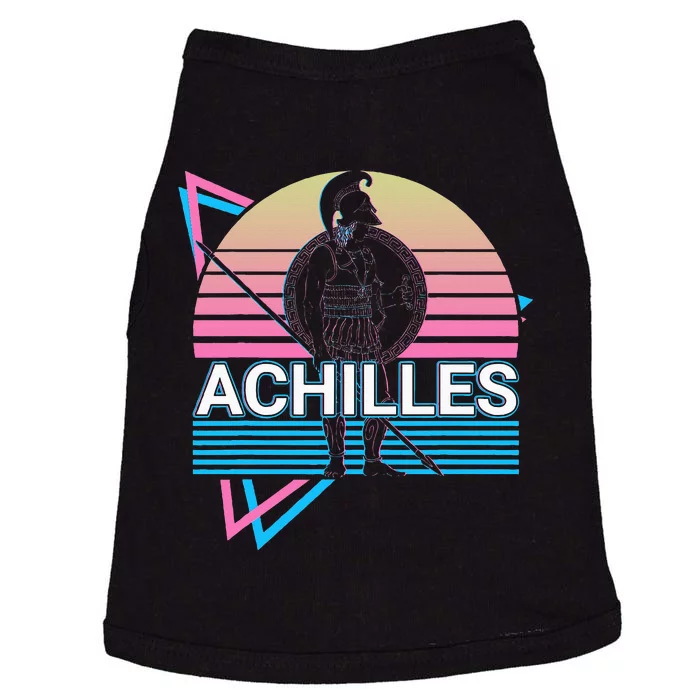 Achilles Greek Warrior Ancient Greek Mythology Retro Doggie Tank