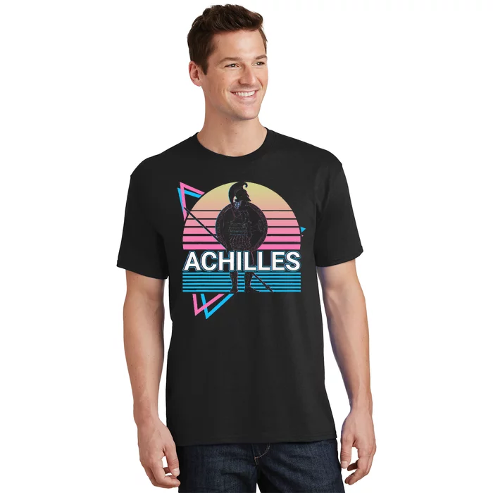 Achilles Greek Warrior Ancient Greek Mythology Retro T-Shirt