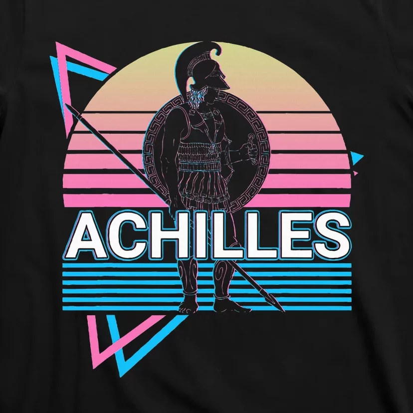 Achilles Greek Warrior Ancient Greek Mythology Retro T-Shirt