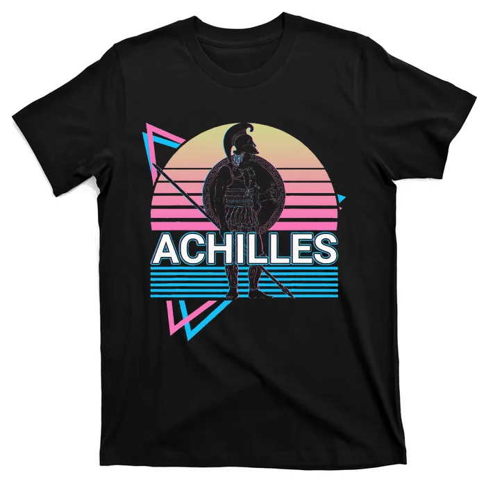 Achilles Greek Warrior Ancient Greek Mythology Retro T-Shirt