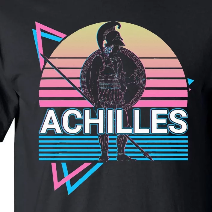 Achilles Greek Warrior Ancient Greek Mythology Retro Tall T-Shirt