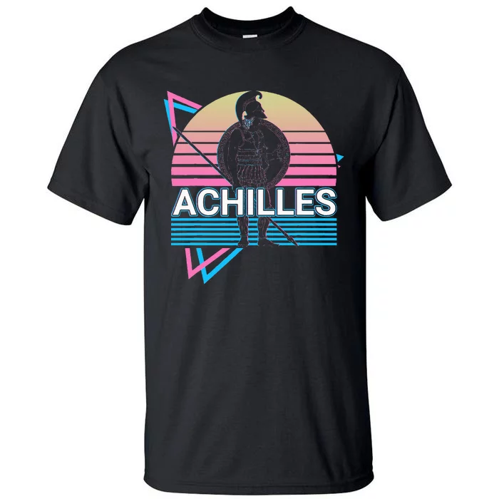 Achilles Greek Warrior Ancient Greek Mythology Retro Tall T-Shirt