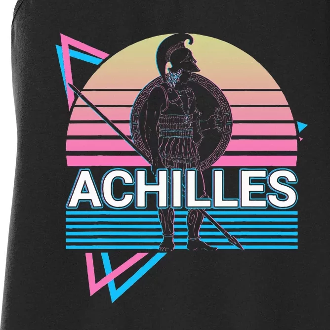 Achilles Greek Warrior Ancient Greek Mythology Retro Women's Racerback Tank