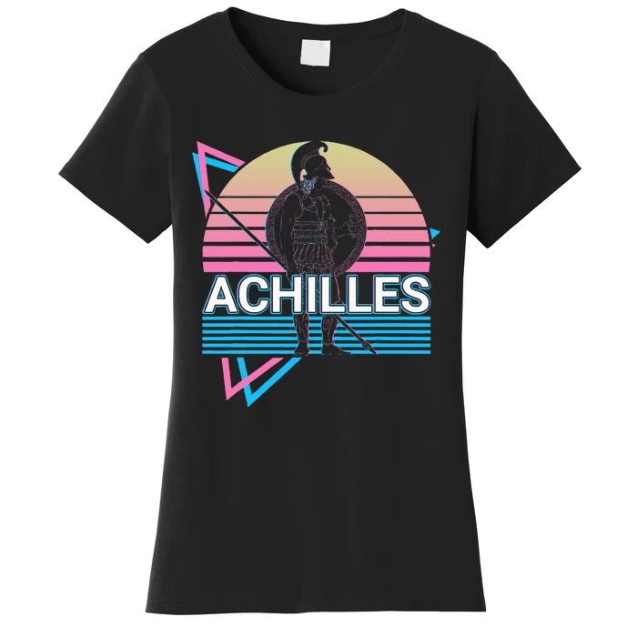 Achilles Greek Warrior Ancient Greek Mythology Retro Women's T-Shirt