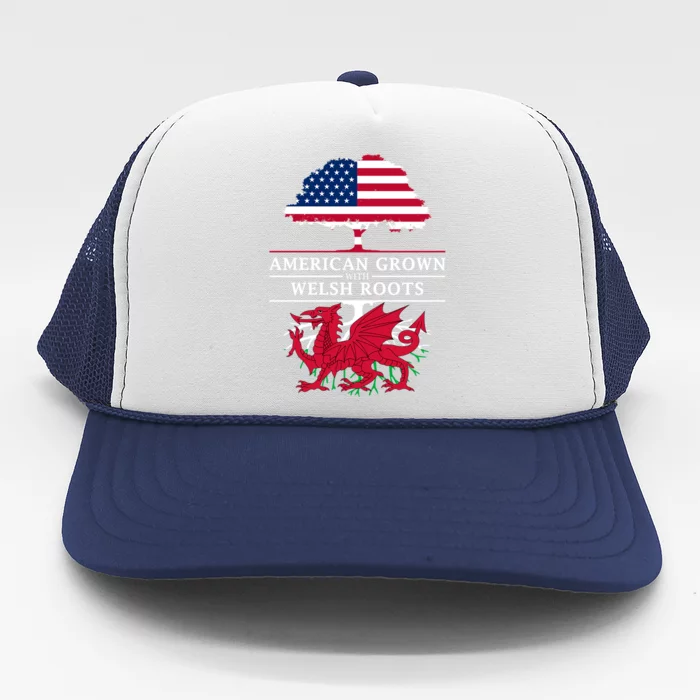 American Grown With Welsh Roots Trucker Hat