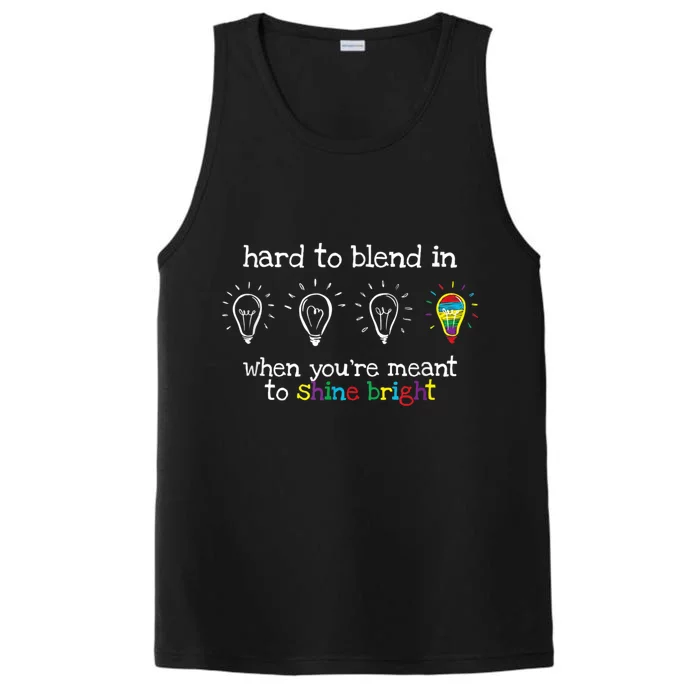 Autistic Gifts Women Colorful Autism Awareness Performance Tank