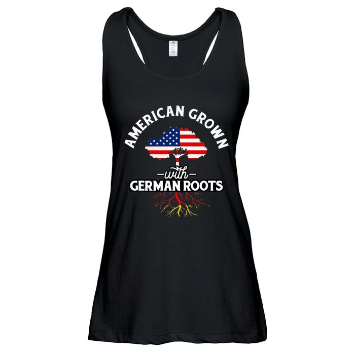 American Grown with German Roots German Heritage Germany Ladies Essential Flowy Tank