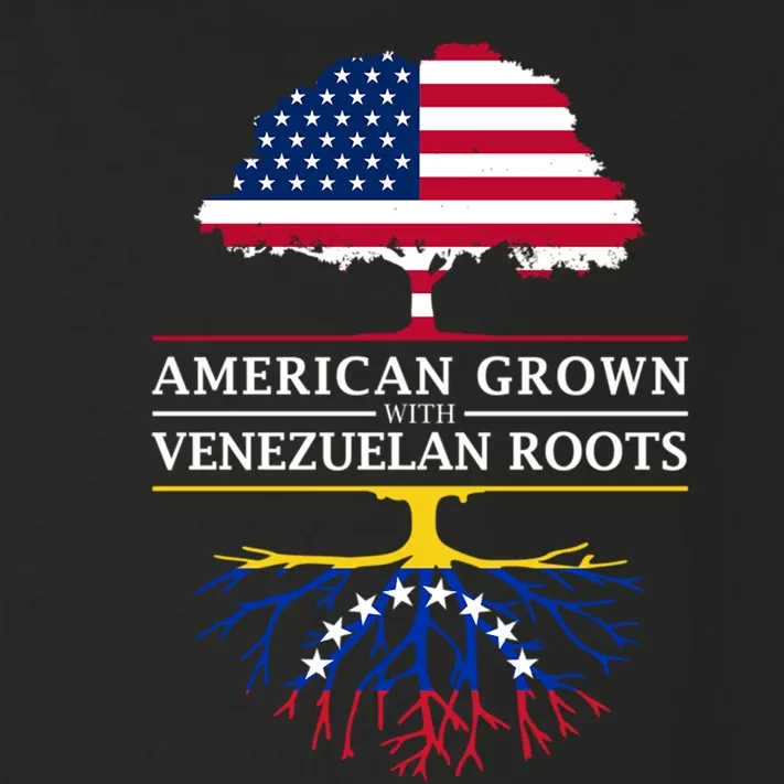 American Grown With Venezuelan Roots Toddler Long Sleeve Shirt