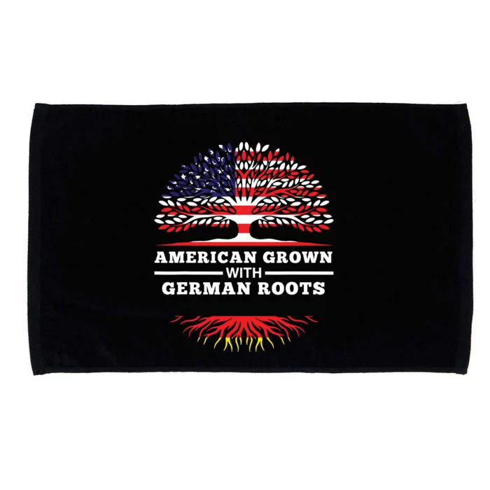 American Grown With German Roots Family Heritage Germany Microfiber Hand Towel