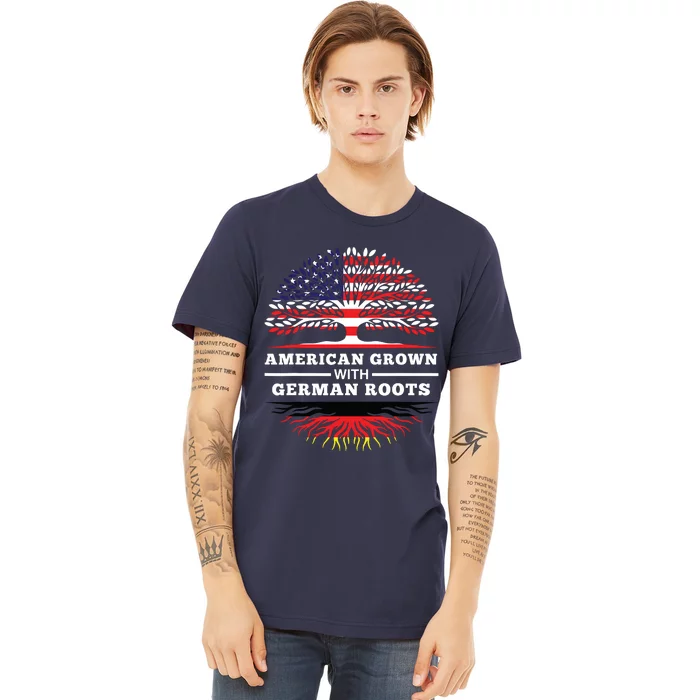 American Grown With German Roots Family Heritage Germany Premium T-Shirt