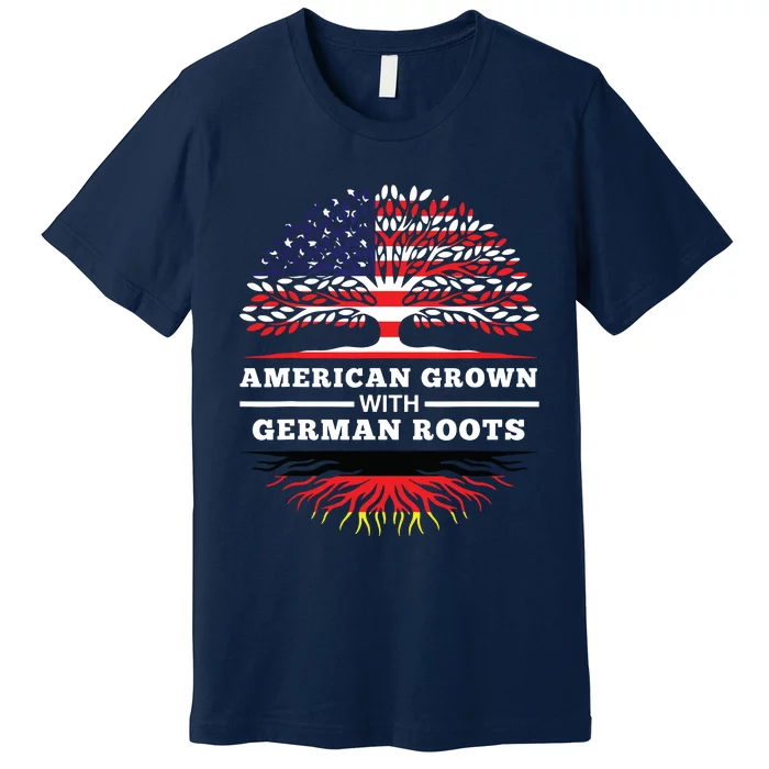 American Grown With German Roots Family Heritage Germany Premium T-Shirt