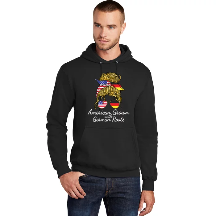 American Grown With German Roots Germany And USA Flag Hoodie