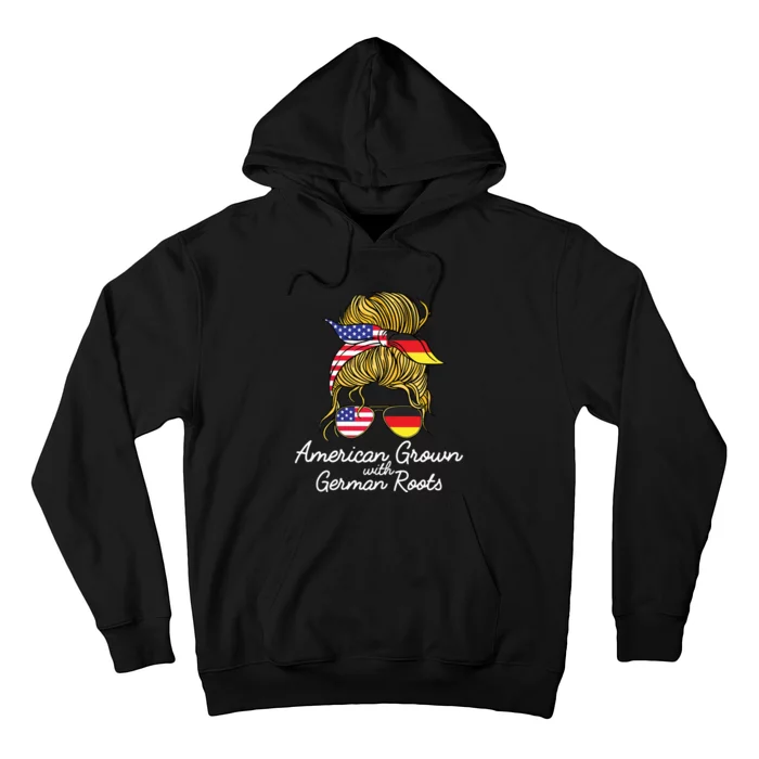 American Grown With German Roots Germany And USA Flag Hoodie